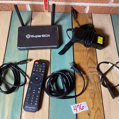 SuperBOX S6 Ultra Media Streaming Box with Remote and Cables