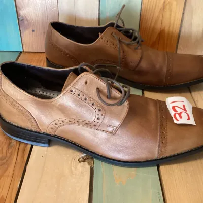 Stacy Adams Men's Leather Cap Toe Oxford Dress Shoes Size 11 M