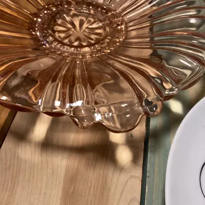 Vintage Glassware & China Lot: Raymond Loewy, Pink Depression Glass, Marinex
