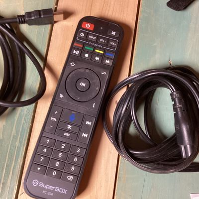 SuperBOX S6 Ultra Media Streaming Box with Remote and Cables