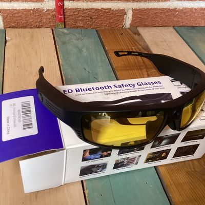 LED Bluetooth Safety Glasses with Interchangeable Lenses