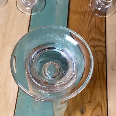 Vintage Footed Pilsner Beer Glasses - Set of 8