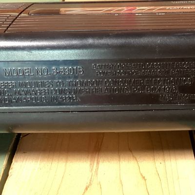 Vintage GE Cassette Recorder Model 3-5301B