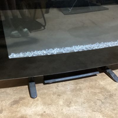 Febo Flame 36" Curved Glass Electric Fireplace