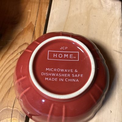 JCP Home Red Ceramic Dinnerware Set - 30+ Pieces