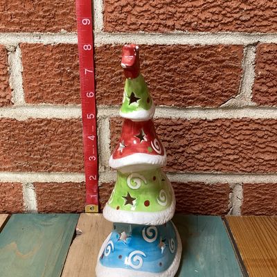 Whimsical Ceramic Christmas Tree Candle Holder by AGC