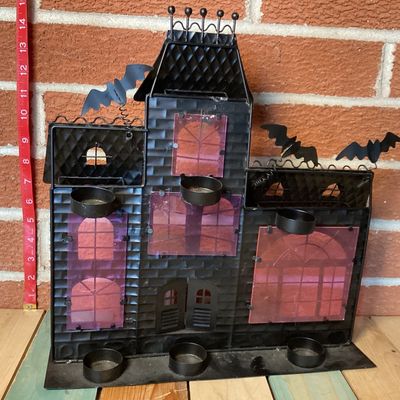 Yankee Candle Co. Metal Haunted House Tea Light Holder