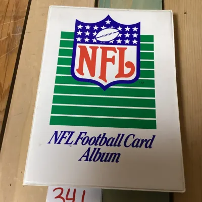 Vintage NFL Football Card Album with Assorted 1989-1991 Cards