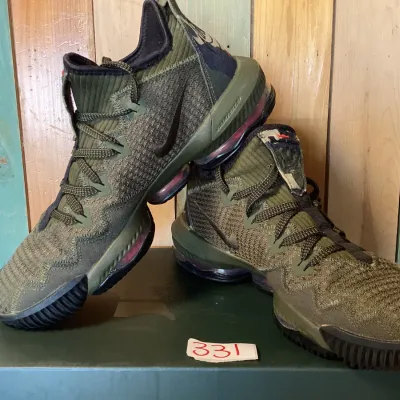 Nike LeBron XVI Low 'Cargo Khaki' Basketball Shoes - Men's Size 11