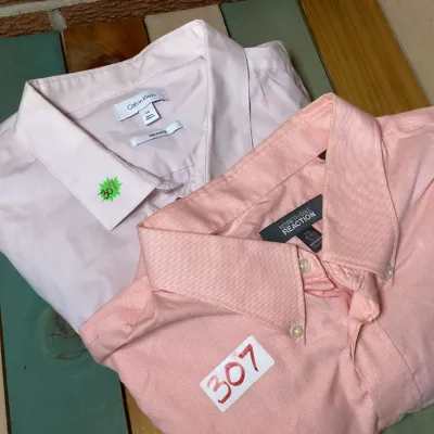 Calvin Klein & Kenneth Cole Men's Dress Shirts Size XXL - Lot of 2