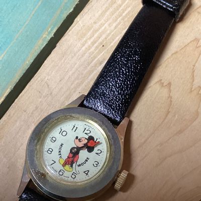 Vintage Bradley Mickey Mouse Swiss Mechanical Watch