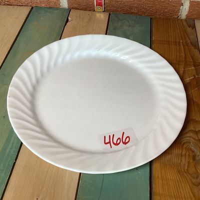 Vintage Corelle by Corning White Swirl Dinner Plate