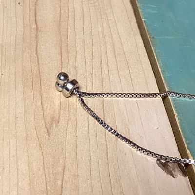 Silver-Tone CZ Paw Print Bolo Bracelet