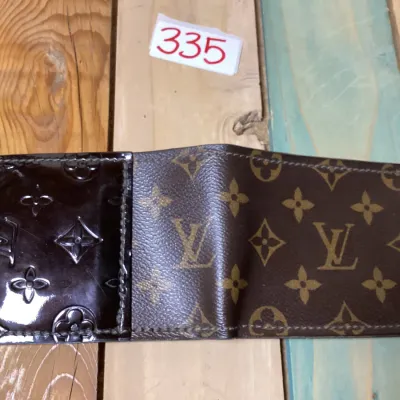 Custom Louis Vuitton Monogram & Vernis Leather Bi-Fold Wallet