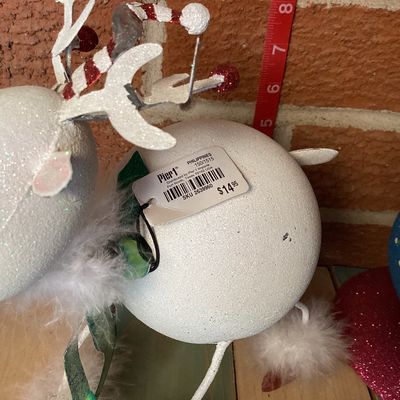Pier 1 Christmas Tabletop Decor - Santa, Snowman, Reindeer & Ho Ho Ho Sign