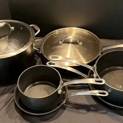 Kitchara 6-Piece Pot & Pan Set W/2 Lids