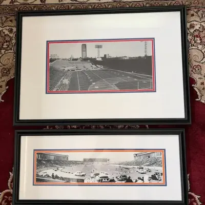 Soldier Field & Fenway Park Framed Historic Photos