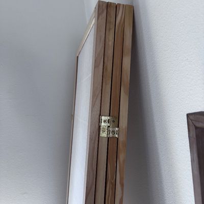 Room divider and 3 pieces of artwork