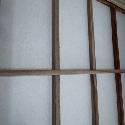 Room divider and 3 pieces of artwork