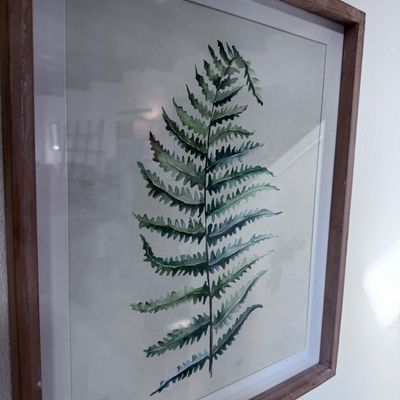 Room divider and 3 pieces of artwork