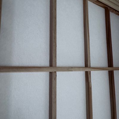 Room divider and 3 pieces of artwork