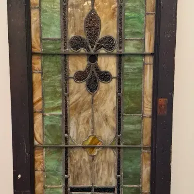 Stained Glass Window - Wood Framed