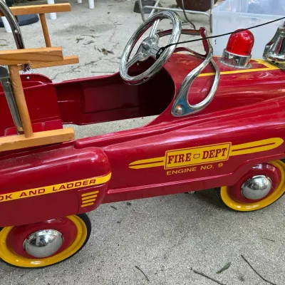 Fire Dept. NO. 9 Hook and Ladder Pedal Car