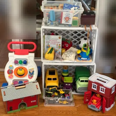 Group of Vintage Child’s Toys: Fisher Price + Matchbox Cars