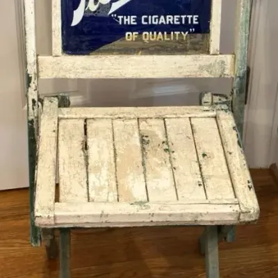 Antique Piedmont Cigarette Advertisement Chair