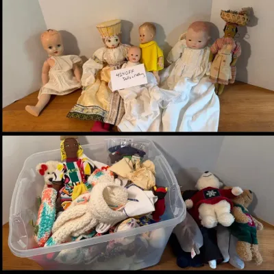 Vintage Dolls, Clothes, Plush Toys