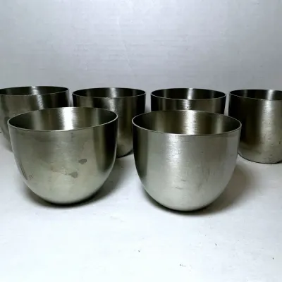 21 Pc Pewter Jefferson Cups
