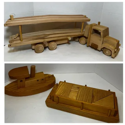 Handmade Wooden Toys 2 Pieces