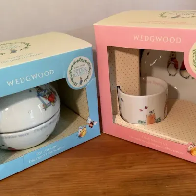 Wedgwood Beatrix Potter Tea Set and Nursery Set-New in Box