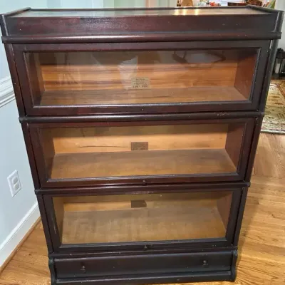 Globe-Wernicke Vintage Sectional Barrister Bookcase 