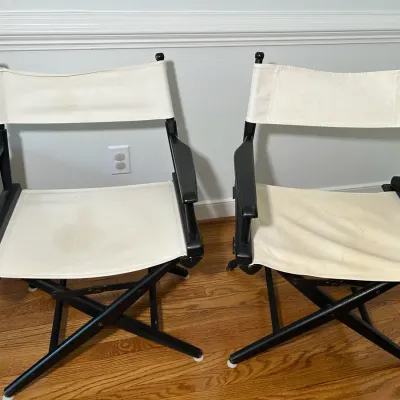 Pair of Director's Chairs with Covers