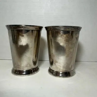 2 International Silver Co. Silver plated Cups 