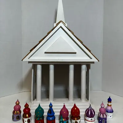 Ukrainian Painted Ornaments & Decorative Chapel