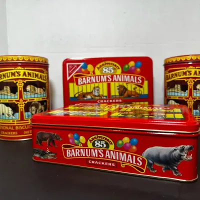 4 Pre 2018 Barnum’s Animal Cracker Tin 