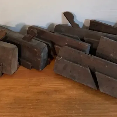 Vintage Wooden Molding Planes and 1 Metal Plane