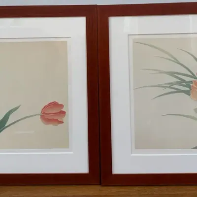 Pair of Floral Prints