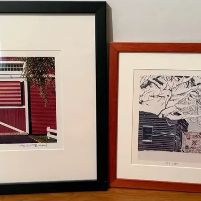 Pair Of Numbered Dick T. Brown Prints