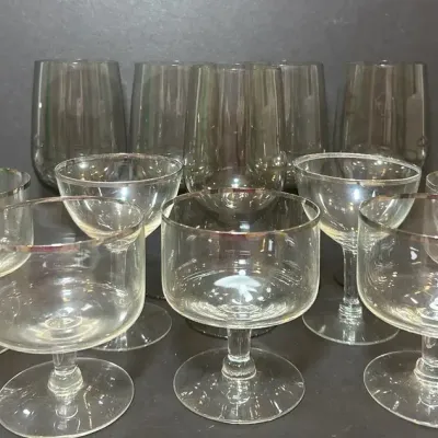14 Piece MCM Stem Glasses