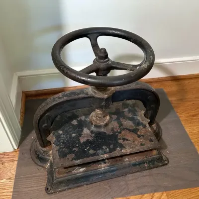 Antique Cast Iron Book Press 