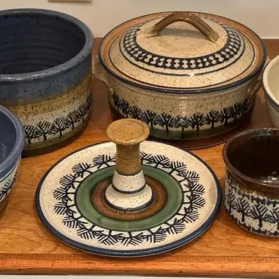 Group Of Handmade Stoneware 