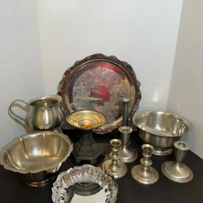 Lot Of Pewter & Silverplate