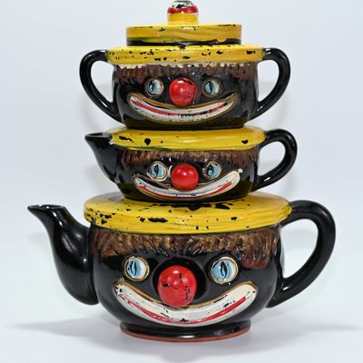 Stacking Clowns - 3 pieces plus one lid