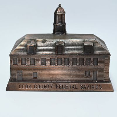 Coin Bank - Cook County Federal Savings Chicago Building Still Coin Bank