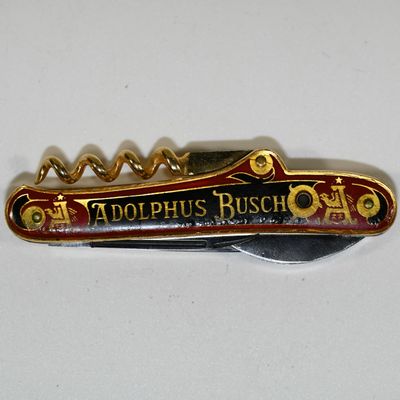 Anheuser Busch 3-Blade Pocket Knife w Box and Case