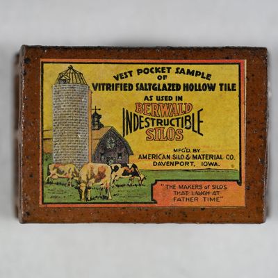 American Silo & Material Co Berwald Silo Tile Salesman Sample