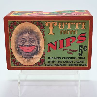 Tutti Frutti NIPS Chewing Gum Box REPRODUCTION - Black Americana